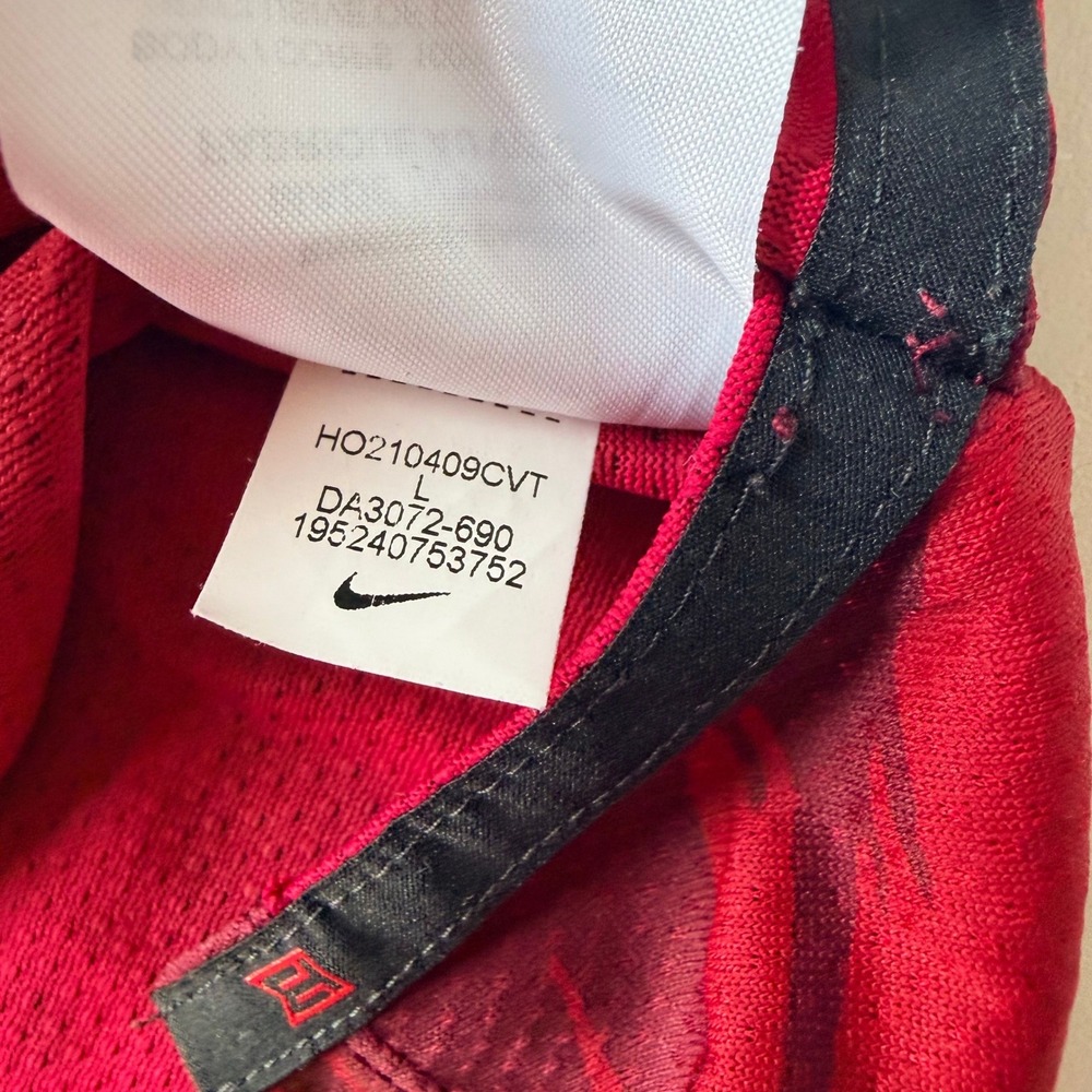 RARE Nike Mens Tiger Woods Dri-FIT Blade Collar Red Camo‎ Golf Polo Red Size L - Picture 7 of 8